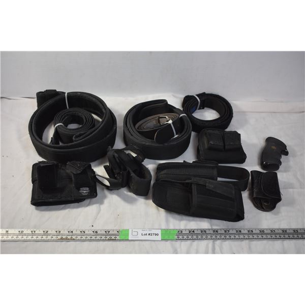 2 Utility Belts with Hosters and .38 Cal Grip