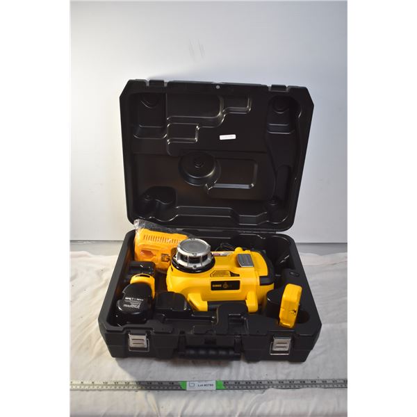 Dewalt Rotary Laser in toolbox with accessories