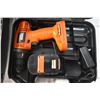 Image 2 : Empty Toolcase with Black N Decker Drill with battery + charger
