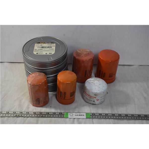 Miscellaneous Oil Filters + empty film containers