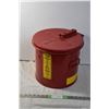 Image 1 : Red Parts cleaning Metal Bin