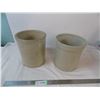 Image 3 : 2X The Money - Pair of unbranded crocks - 7.5" diamter 9" tall