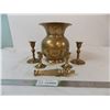 Image 2 : Brass Spitoon with Brass Candlesticks