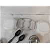 Image 2 : Corningware + kitchen utensils, metal tray + stainless steel warmers