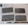 Image 2 : (4) 1976 Sask License Plates - 2 farm plates