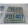 Image 3 : (4) 1976 Sask License Plates - 2 farm plates