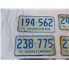 Image 2 : (4) 1976 Sask License Plates