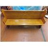 Image 1 : Wooden Church Pew - 6ft long - 37"H