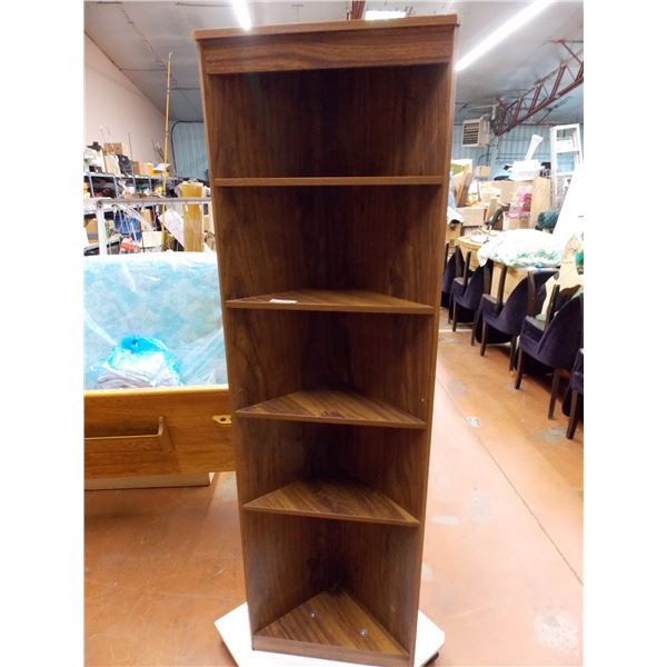 Wooden Corner Display Cabinet - 6ft tall, 22"W, 12"D