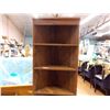 Image 3 : Wooden Corner Display Cabinet - 6ft tall, 22"W, 12"D