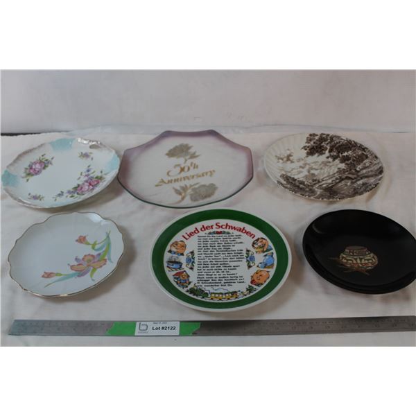 German and Souvenier Plates (orchard mist made in japan) + misc