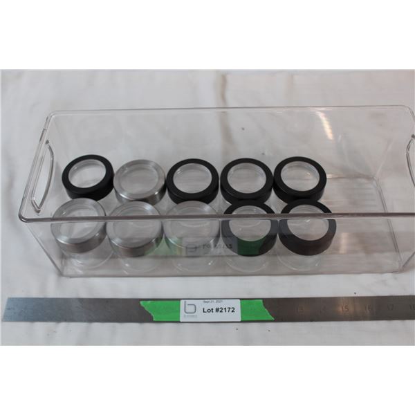 10 small storage containers