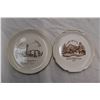 Image 2 : 22k Gold rimmed church plates, Rome plate, Former Pope plate
