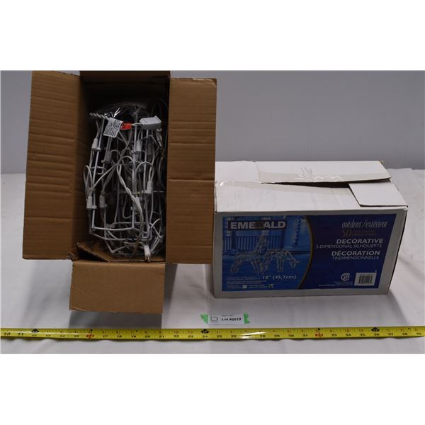 2 boxes of white christmas lights