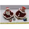 Image 2 : Homemade Mr & Mrs. Claus figures.