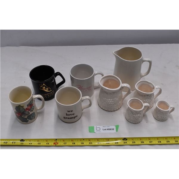 Mugs & Cream pitchers