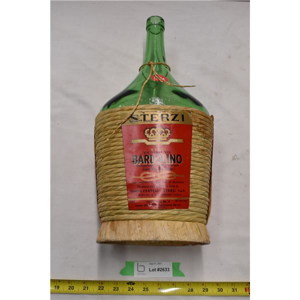 Large wine bottle.128 ozs