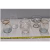 Image 1 : Misc. Glass jars, bowls, and margarita glass