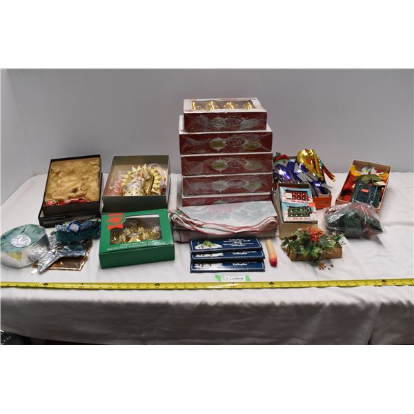 Assorted box of Christimas items