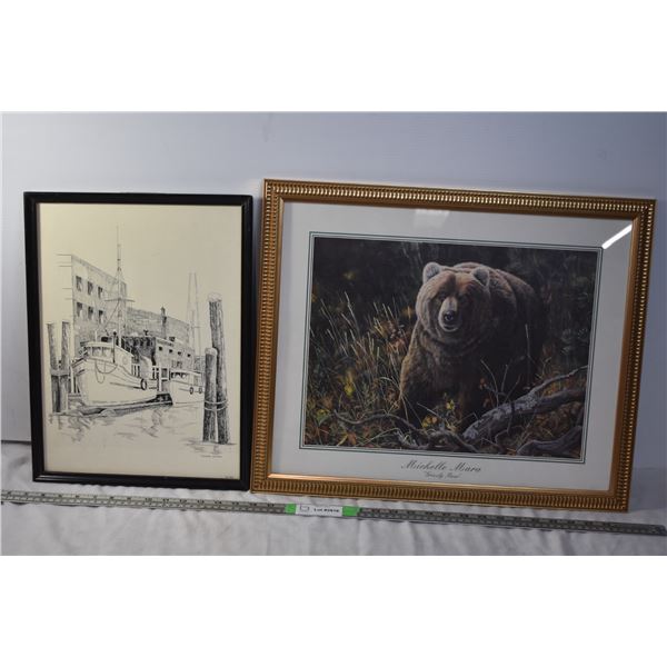 2 Framed Prints - Michelle Mara, Michael Duncan (76/500)