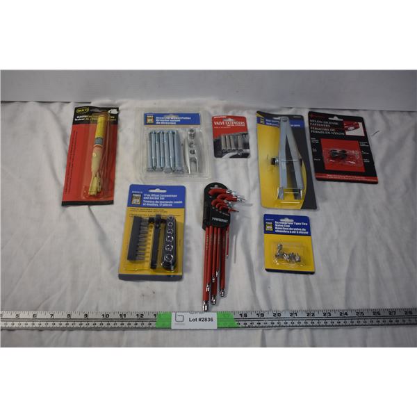 Circuit Tester, HEX Allen keys, various tools