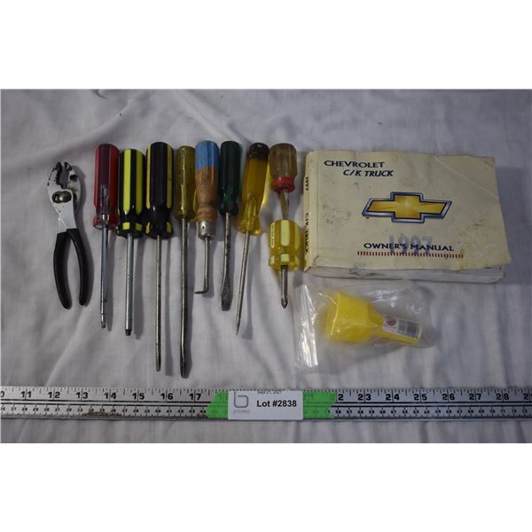 Screwdrivers, Pliers, 1997 Chevy Truck Manual