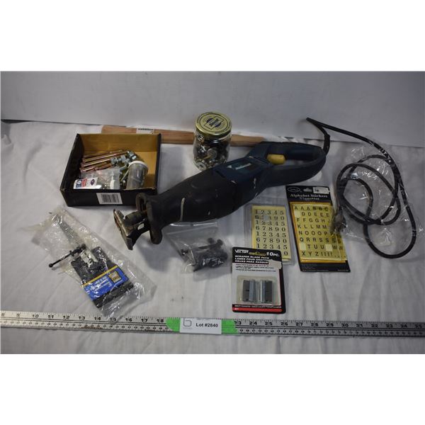 Sawzall, Caliper, and Misc Hardware