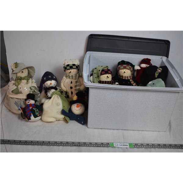 Tote Full of Christmas Stuffed animals