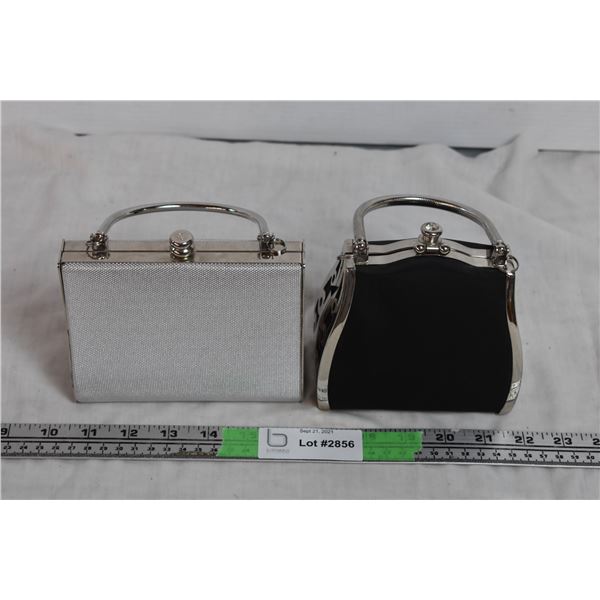 2 Shaped Metal Handbags