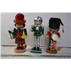 Image 1 : 3 Large Nutcrackers - Football player + 2 handcrafted in Germany (approx 12" tall)