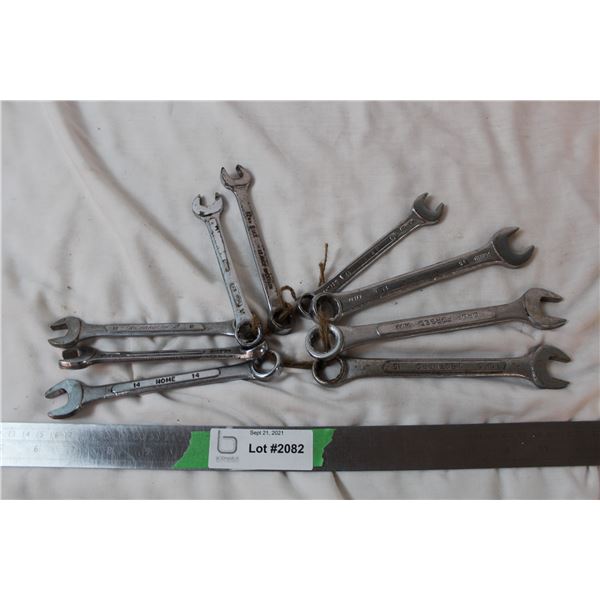 9 various Metric wrenches