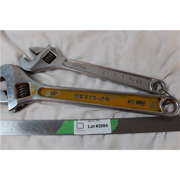 12" + 15" Crescent Wrenches