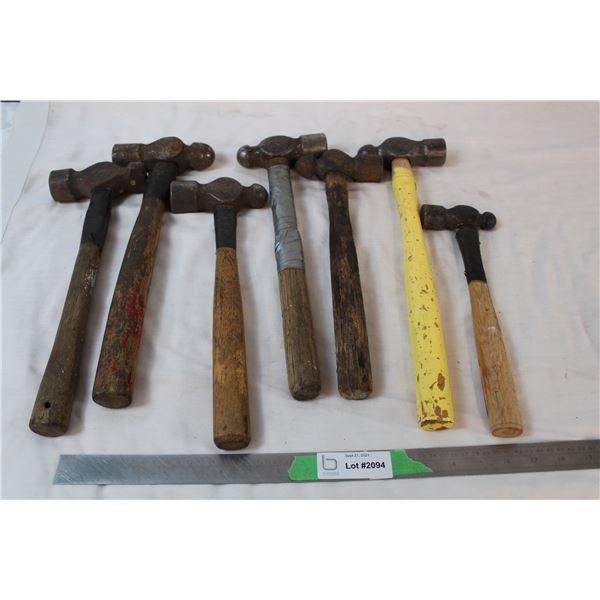 variety of ball-peen hammers