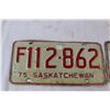 Image 2 : 1975 Sask License Plates