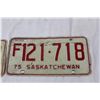 Image 3 : 1975 Sask License Plates