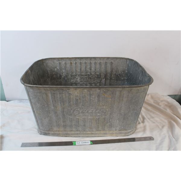 Beatty Galvanized Wash Tub