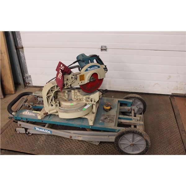 Makita Saw on Rolling Table (working)