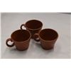 Image 2 : 3 Terracota mugs, 2 french onion soup bowls, 2 tea cups with saucers, soup mug