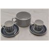 Image 4 : 3 Terracota mugs, 2 french onion soup bowls, 2 tea cups with saucers, soup mug