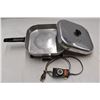 Image 3 : Electric wok, electric pan, 2 metal pans