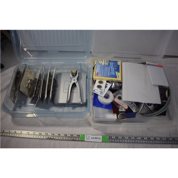 2 Boxes of Sewing Supplies