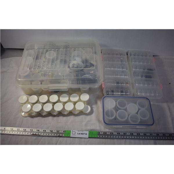 Lot of Beads and Storage Containers