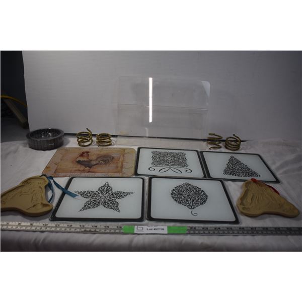 Glass Pot Coasters and Misc
