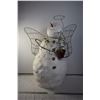 Image 1 : Large Snowman Statue with Wire Wings and arms (stucco body)
