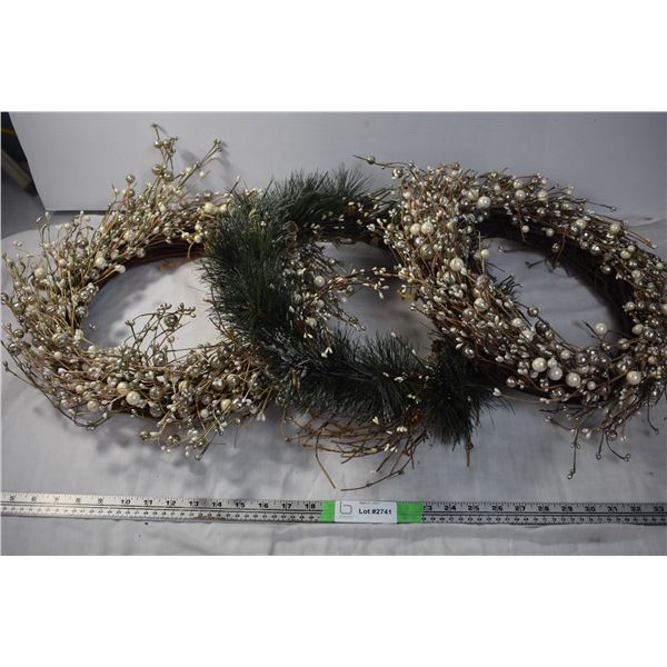 3 wreaths