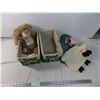 Image 1 : Two Baskets with Two Hot Water Bottles + Beanie Bunny