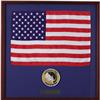 Image 1 : Apollo 12 Flown U.S. Flag with Crew Patch.