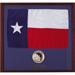 Texas Flag flown Aboard Apollo 12 with Patch.