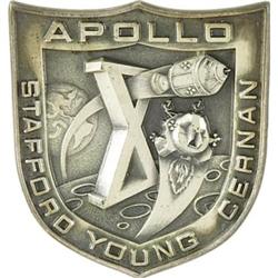 Apollo 10 Flown Silver Robbins Medallion