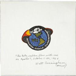 Apollo 7 Flown Original Beta-Design Emblem